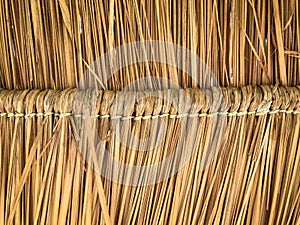 Grunge texture of hay stack roof