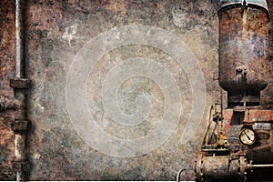 Grunge Texture Industrial Steampunk Background