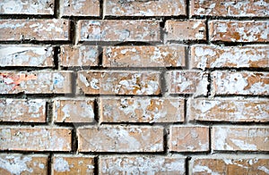 Grunge textured background of brick wall