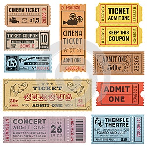 Grunge Tickets Collection 1