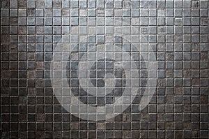 Grunge tiled metal background or texture