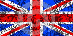 Grunge Union Jack flag