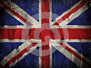 Grunge Union Jack flag background