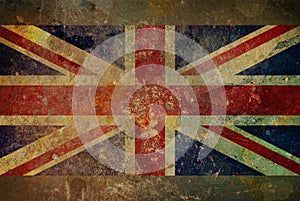 Grunge Union Jack Flag Graphic