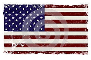 Grunge US Flag