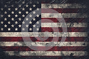 Grunge USA Flag