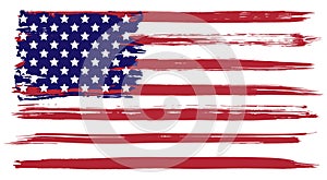 Grunge USA flag