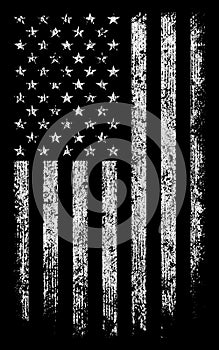 Grunge usa flag black white wallpaper background stock vector