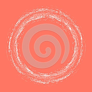 Grunge vector elements round on red background