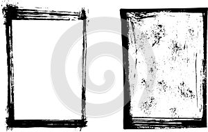 Grunge vector frames