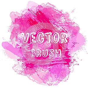 Grunge vector watercolor background. Vector brush. Hand-drawn illustration easy for your use.