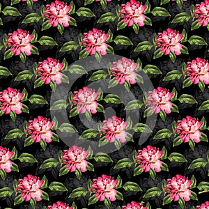 Grunge vintage background with flowers
