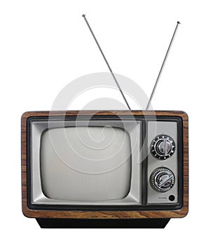 Grunge vintage television photo