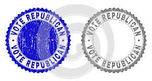 Grunge VOTE REPUBLICAN Textured Watermarks