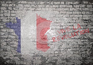 Grunge wall The French Republic