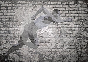 Grunge wall sprinter