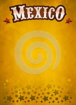 Grunge western poster - mexican cowboy style card