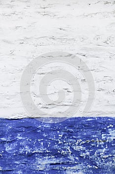 Grunge white and blue wall