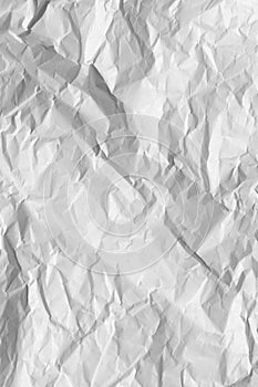 Grunge white paper. An old peice of white paper. Gray wrinkle paper texture background photo