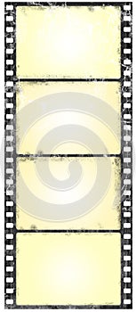 Grunge widescreen filmstrip