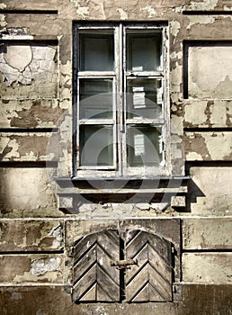 Grunge window - urban decay photo