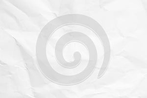Grunge wrinkle white color blank paper textured background