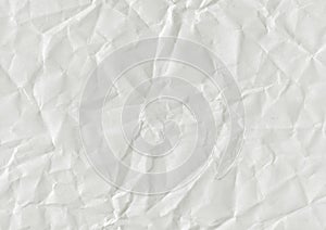 Grunge wrinkled blank retro white paper background with space for text or image