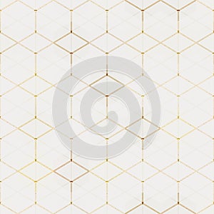 Grunge yellow mosaic seamless pattern