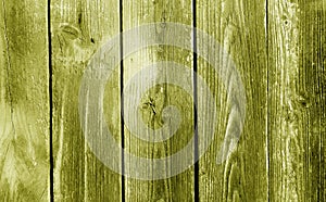 Grunge yellow wood board fence or wall pattern