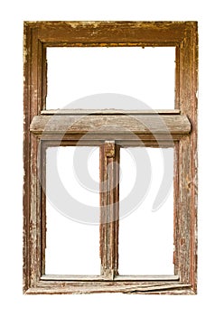 Grunged wooden window