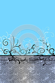 Grungey swirly background