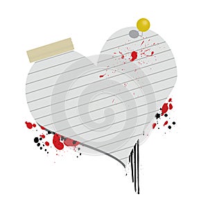 Grungey Valentine Banner