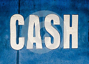 Grungy Cash Sign