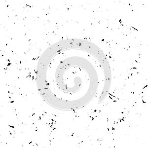 Grungy distress sparse texture. Vector illustration of abstract dirty stained old backdrop. Overlay background for