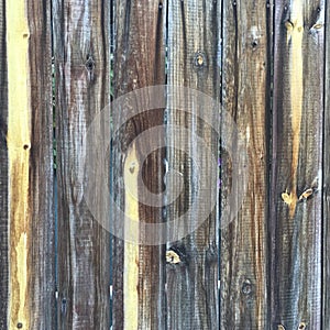 Grungy distressed grey wooden textured fence