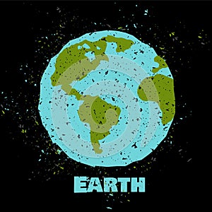 Grungy Earth poster