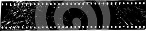 Grungy film strip, blank photographic film, free space for pictures,vector,fictional artwork