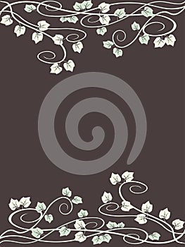 Grungy grape leaf background