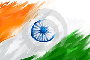 Grungy Indian Flag photo