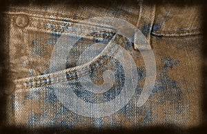 Grungy jeans background