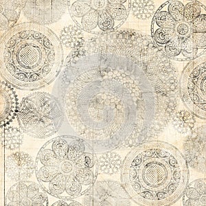 Grungy Lace Doiley Background Design