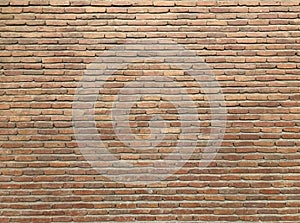 Grungy old brown brick wall texture background for abstract pattern, design cover