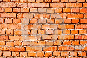 grungy pattern of an orange brick wall