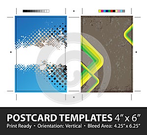 Grungy Postcard Templates