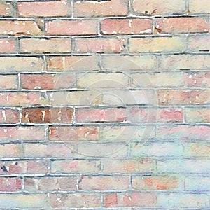 Grungy rustic brick wall background texture