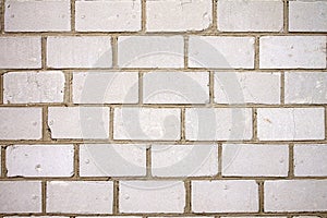 Grungy urban really white brick wall