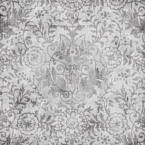 Grungy vintage floral damask scrapbook background