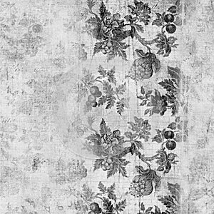 Grungy vintage floral scrapbook background