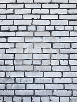 Grungy white brick wall urban city texture