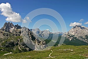 View of Grupo dei Cadini, Misurina, Monte Cristallo, Dolomites photo